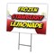 Signmission Frozen Strawberry Lemon Yard & Stake outdoor plastic coroplast window, 1216-Frozen Strawberry Lemon C-1216-DS-Frozen Strawberry Lemon - alternate 1